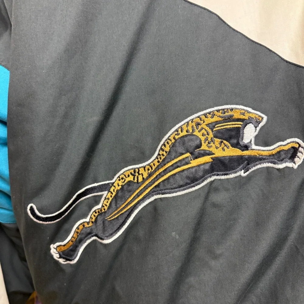 Vintage 90s Jacksonville Jaguars NFL Pro Player Jacket Rare Banned Logo Sz XL